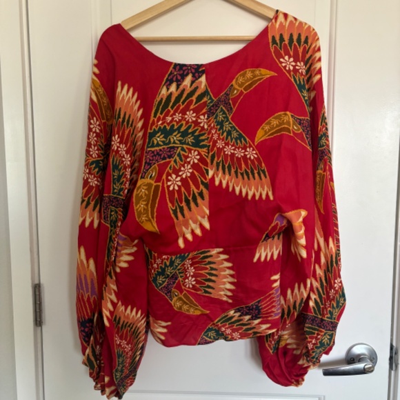 Farm Rio Red Toucan Top - Picture 2 of 4